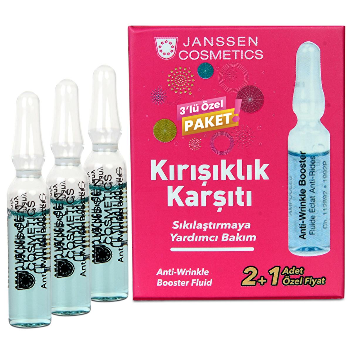 Janssen Cosmetics Anti-Wrinkle Eye Serum Ampoules - Anti-Aging Skincare with Peptide Complex & Hyaluronic Acid