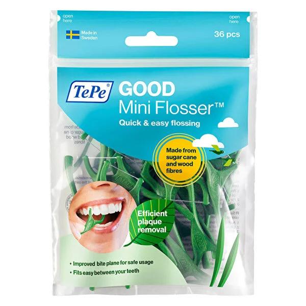 Tepe Dental Flosser Mini Flosser - Easy Interdental Cleaning Tool for Tight Teeth, Gentle on Gums