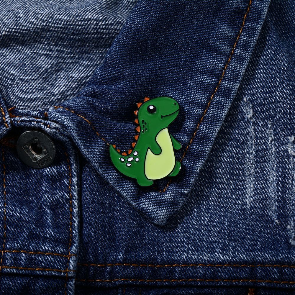 Cartoon Creative Cute Mini Dinosaur Brooch
