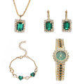 Green Watch Women's Steel Quartz Gift Set