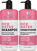 Rice Water Shampoo and Conditioner Set   Sulfate Free for Thin and Fine Hair