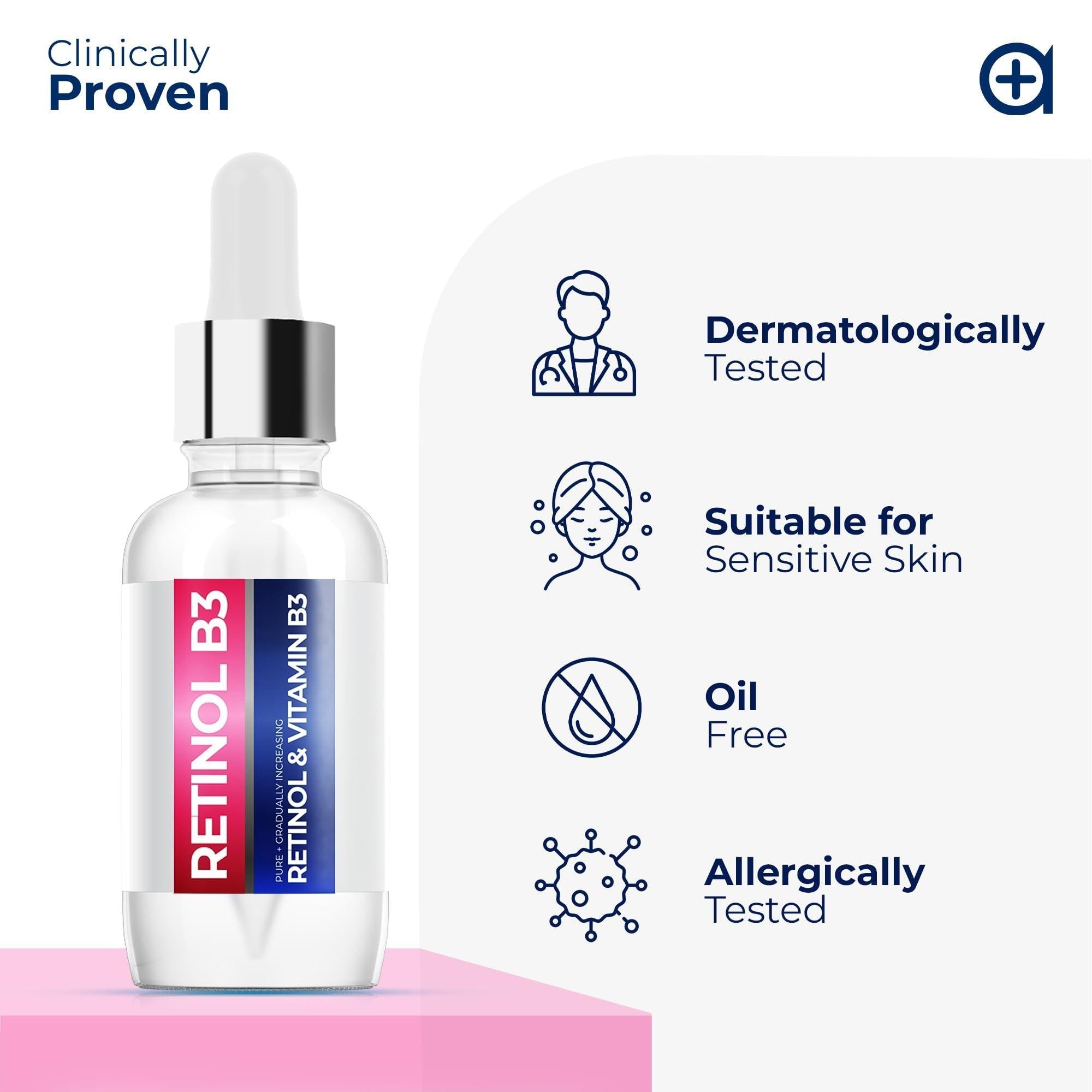 Resurfacing Retinol Serum for Face with Vitamin B3 Pure Retinol Serum Anti Age