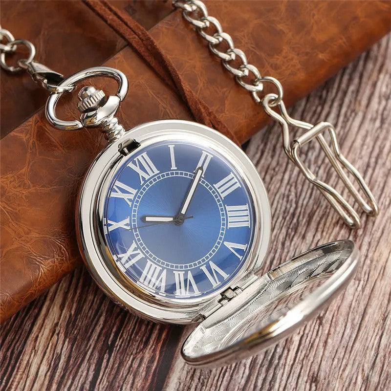 Antique-style Silver Open-lid Magnifying Glass With Fully Automatic Design