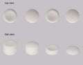 PS5 Handle Joystick Cap Button Silicone Mushroom-shaped Haircut Increased By Sleeve
