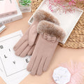 Women's Outdoor Cycling Thickened Warm Gloves