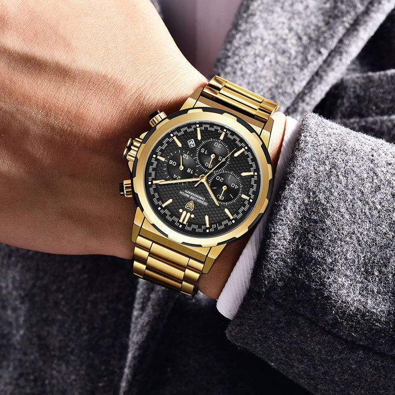 Classic Multifunction Steel Watch