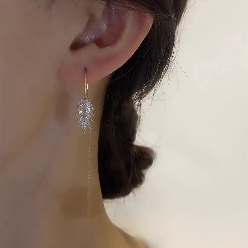 Rich Descendants Tassel Ear String Earrings