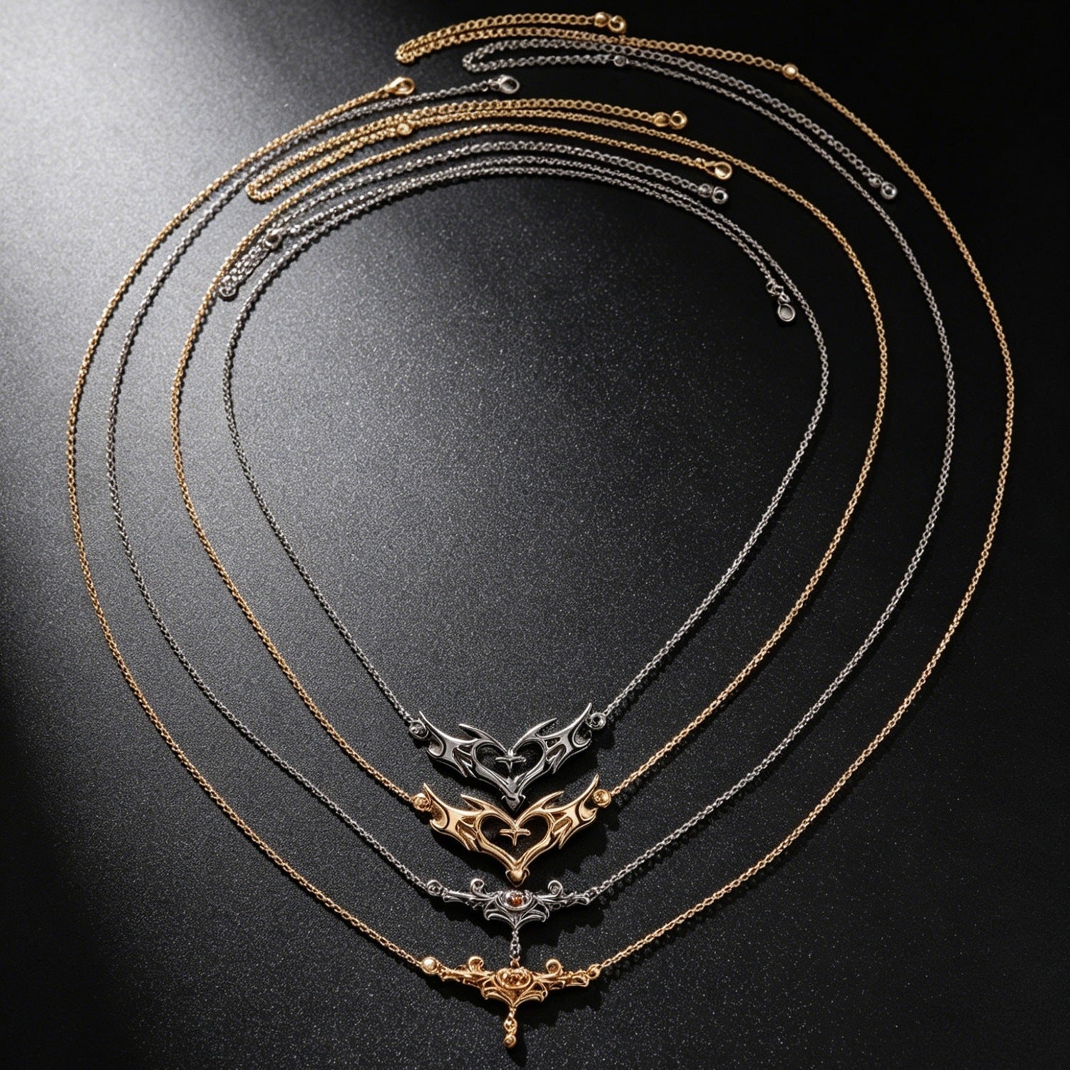 Elegant And Sexy Zircon Heart-Shape Wing Waist Chain