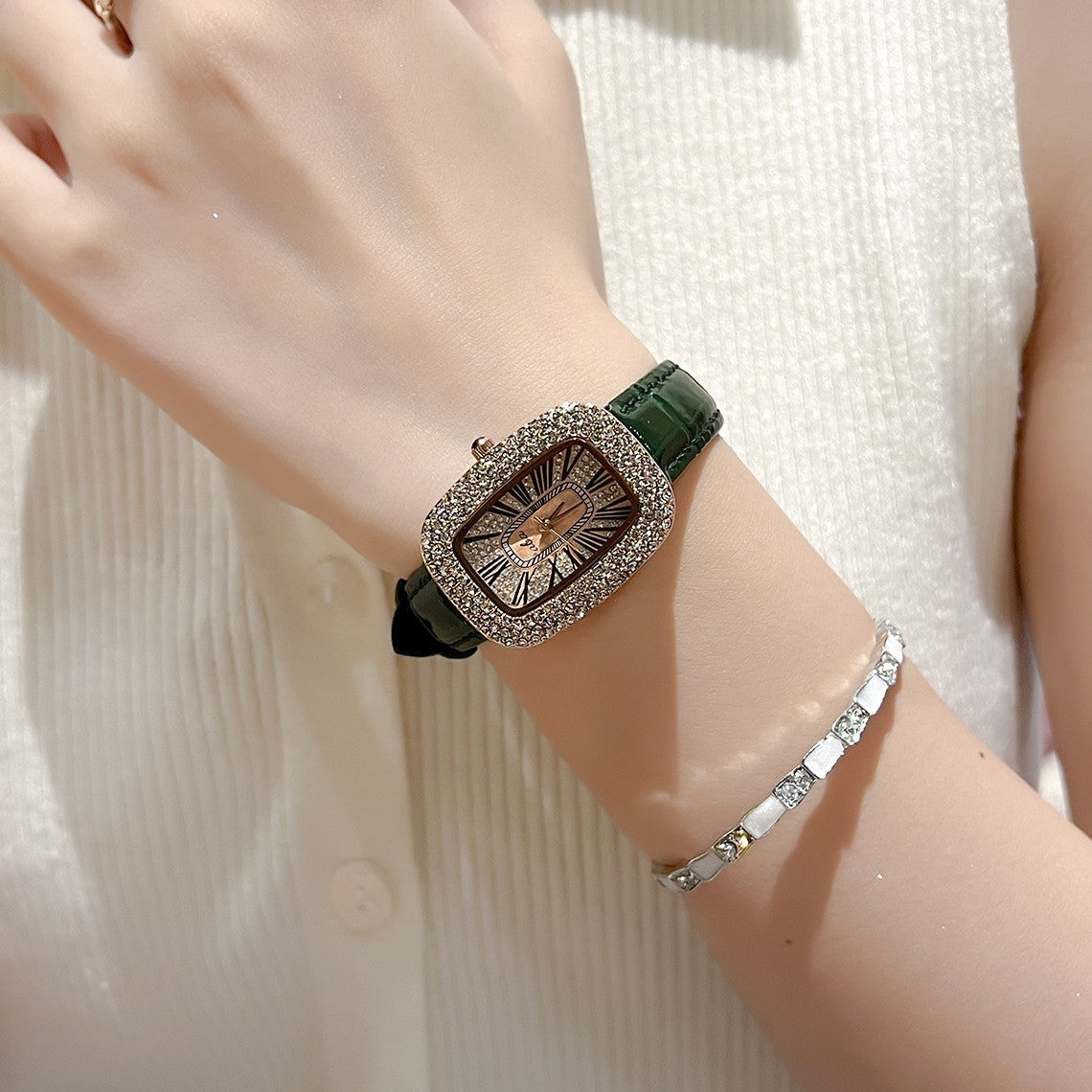 Full Diamond Waterproof Quartz Watch