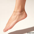 Womens Sophisticated Stainless-steel Double-layer Chain