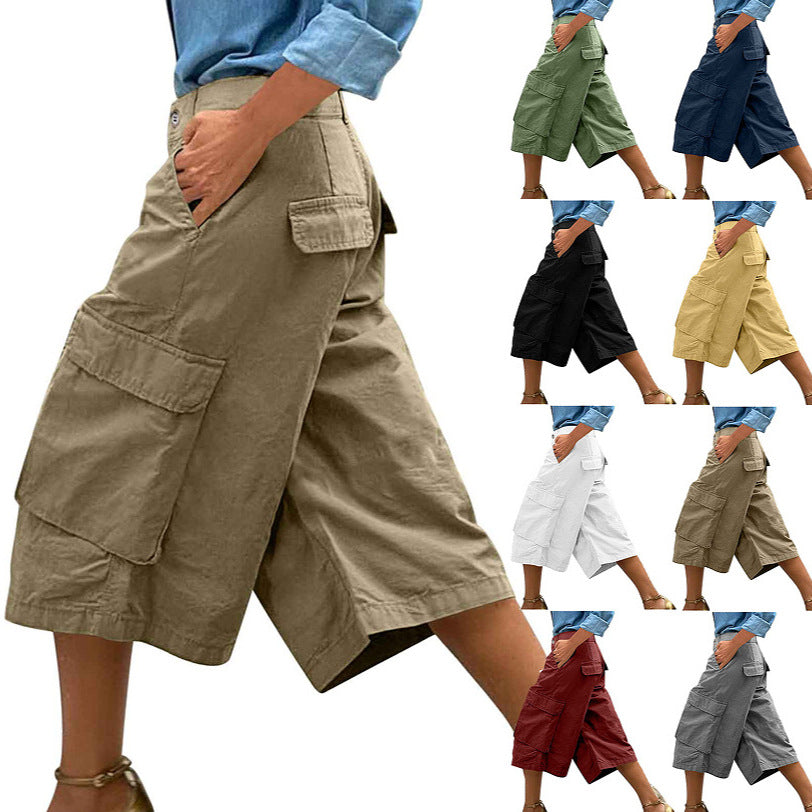 Three-dimensional Work Pants With Multiple Pockets And A 78 Length