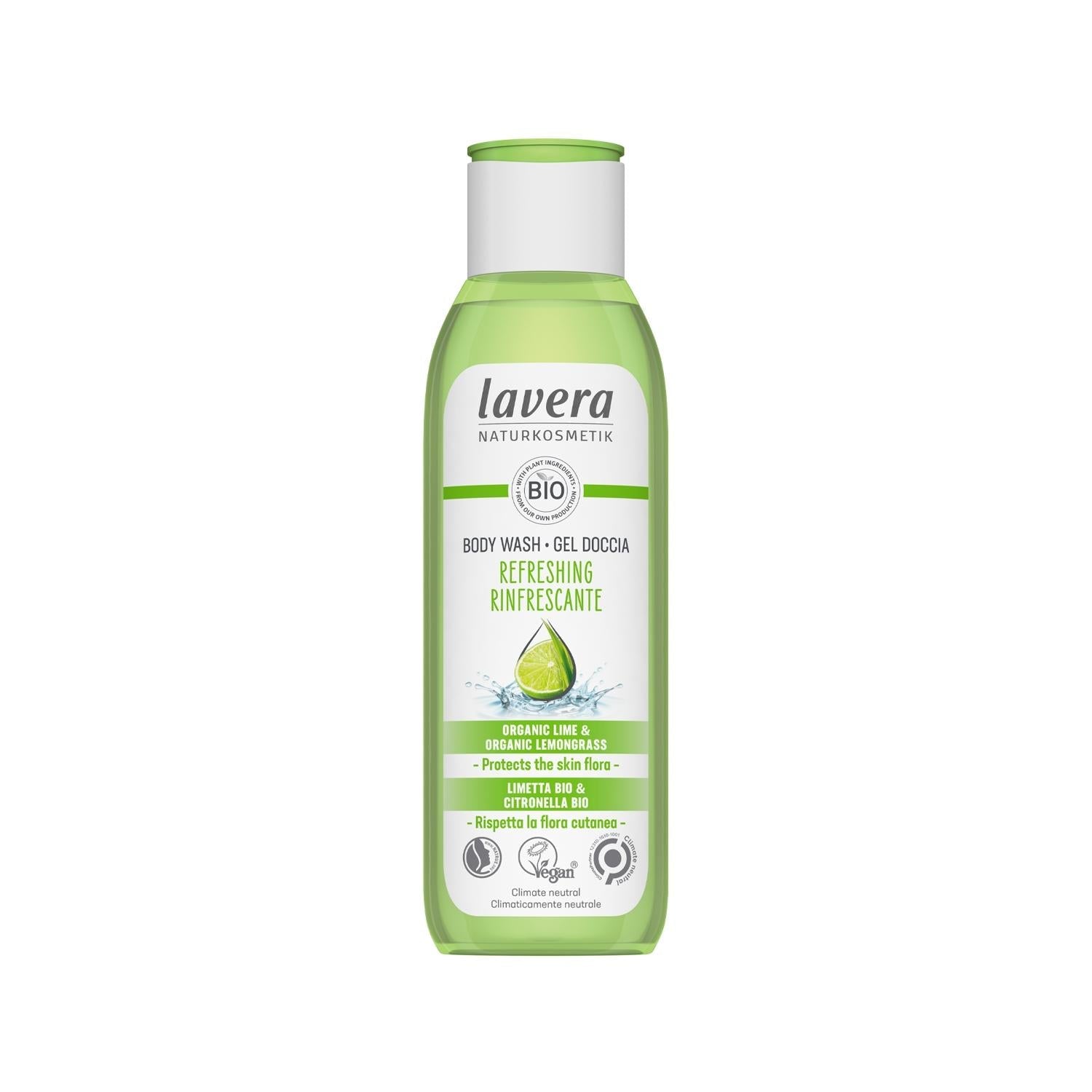 Lavera Refreshing Shower Gel: Renewing Body Wash for Invigorating Clean - 8.45 fl oz