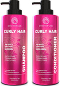 Curly Shampoo and Conditioner Set Sulfate Free 14 Fl Oz Set of 2 Moisturizing Formula Deep Treatment for Curly and Permed Hair Women and Men
