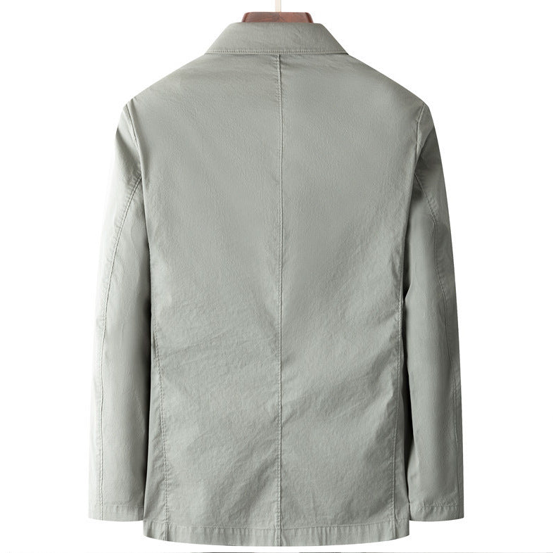 Cotton-feel Slim-fit Korean-style Business-casual Suit Jacket