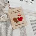 Wooden Carved Wedding Anniversary Card