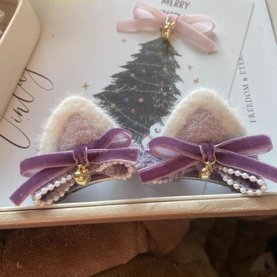 Cute Cat-ear Bow Hair Clip