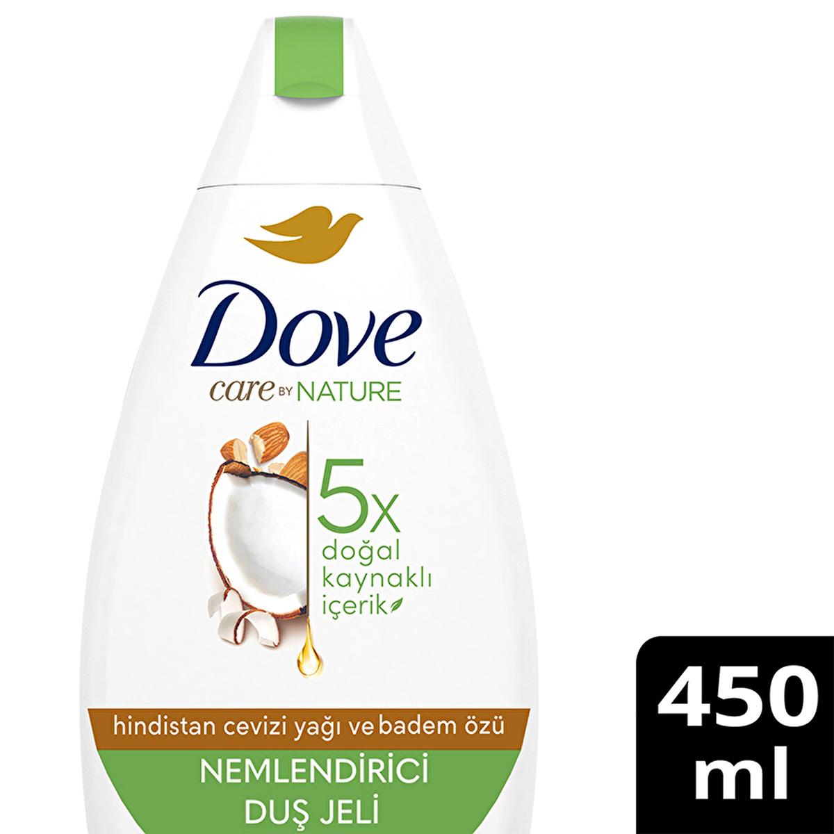 Dove Moisturizing Shower Gel with Coconut Oil & Almond Extract - Nourishing & Hydrating Body Wash, 15.22 fl oz