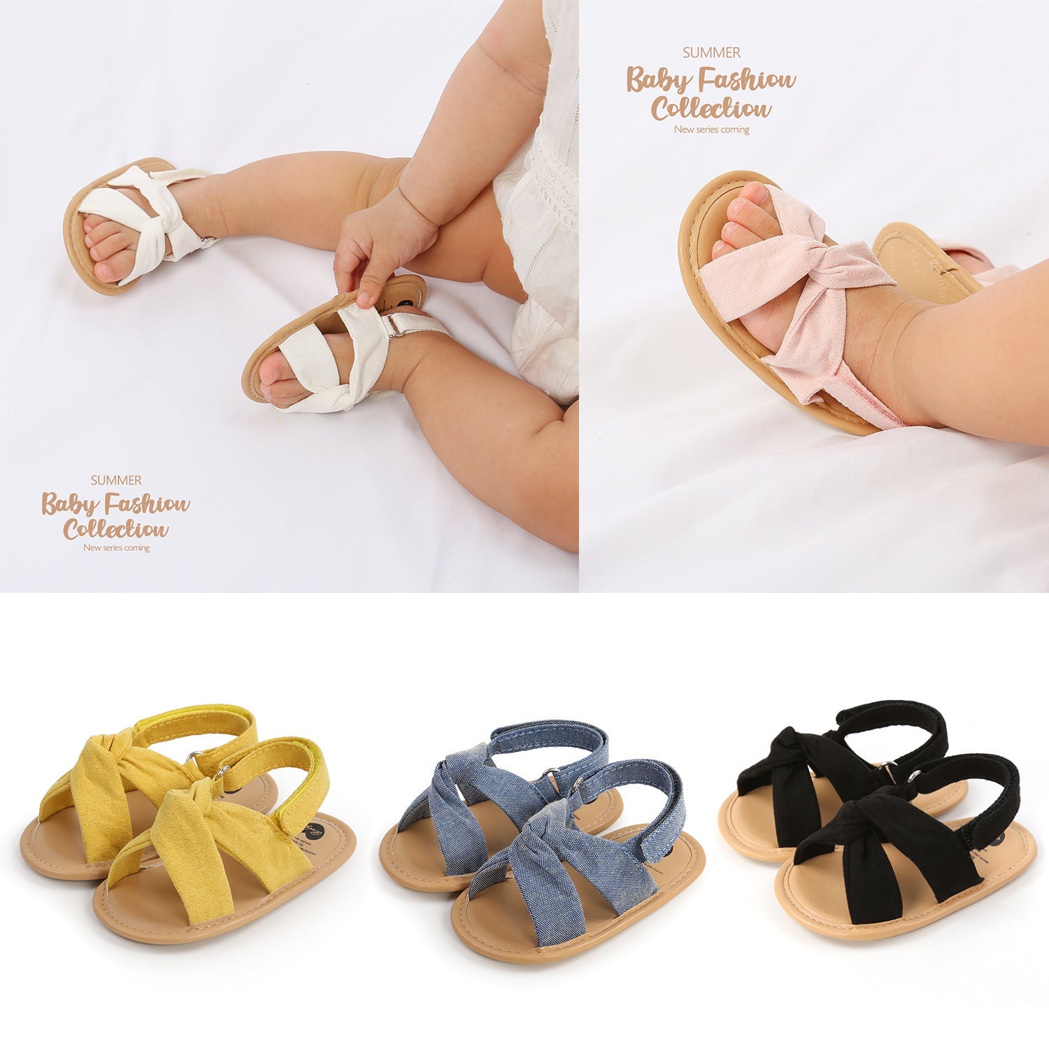 Spring And Summer Cross Baby Sandals