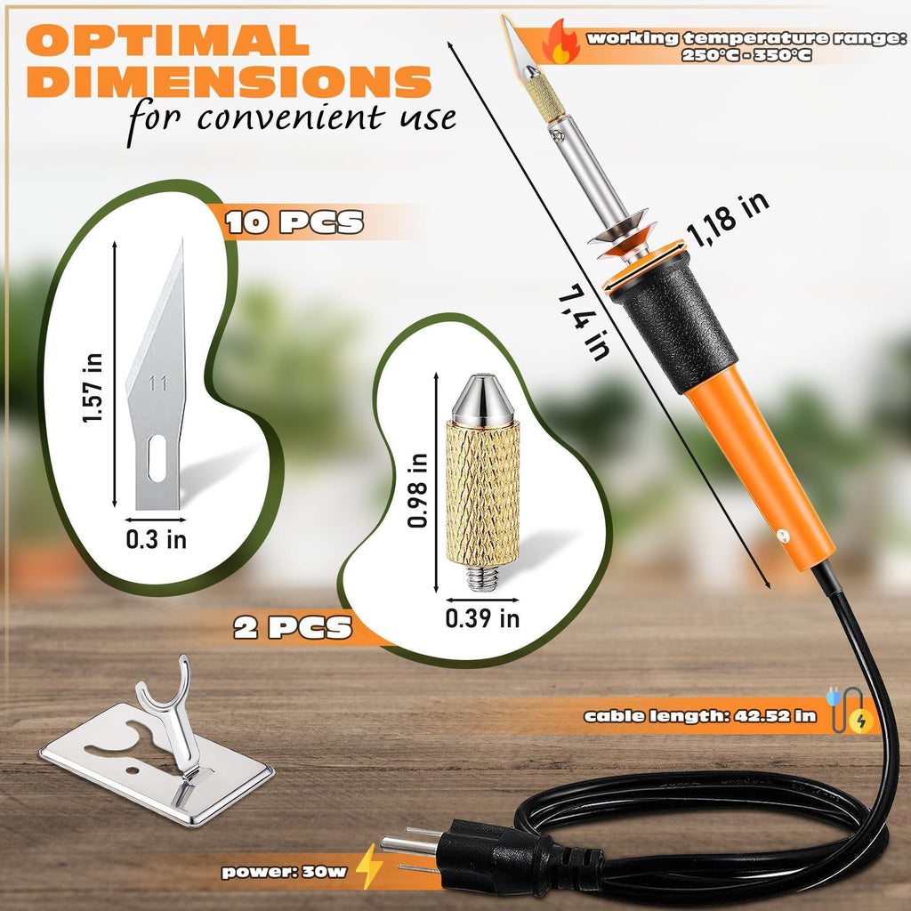 Handheld Electric Cutter Tool Soft Foam Cutting Tool 10 Blades Hot Wire Foam Cutter Tool