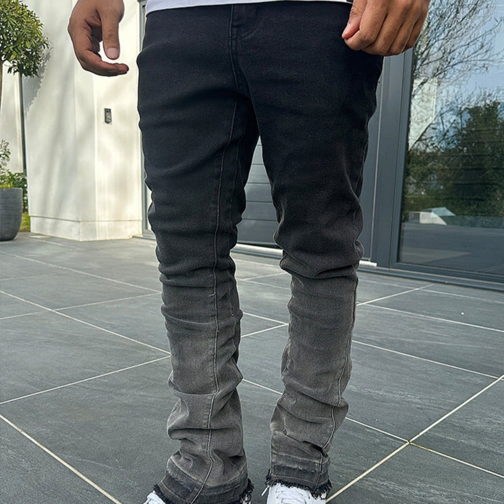 High-Street Gradient-Washed Mens Jeans