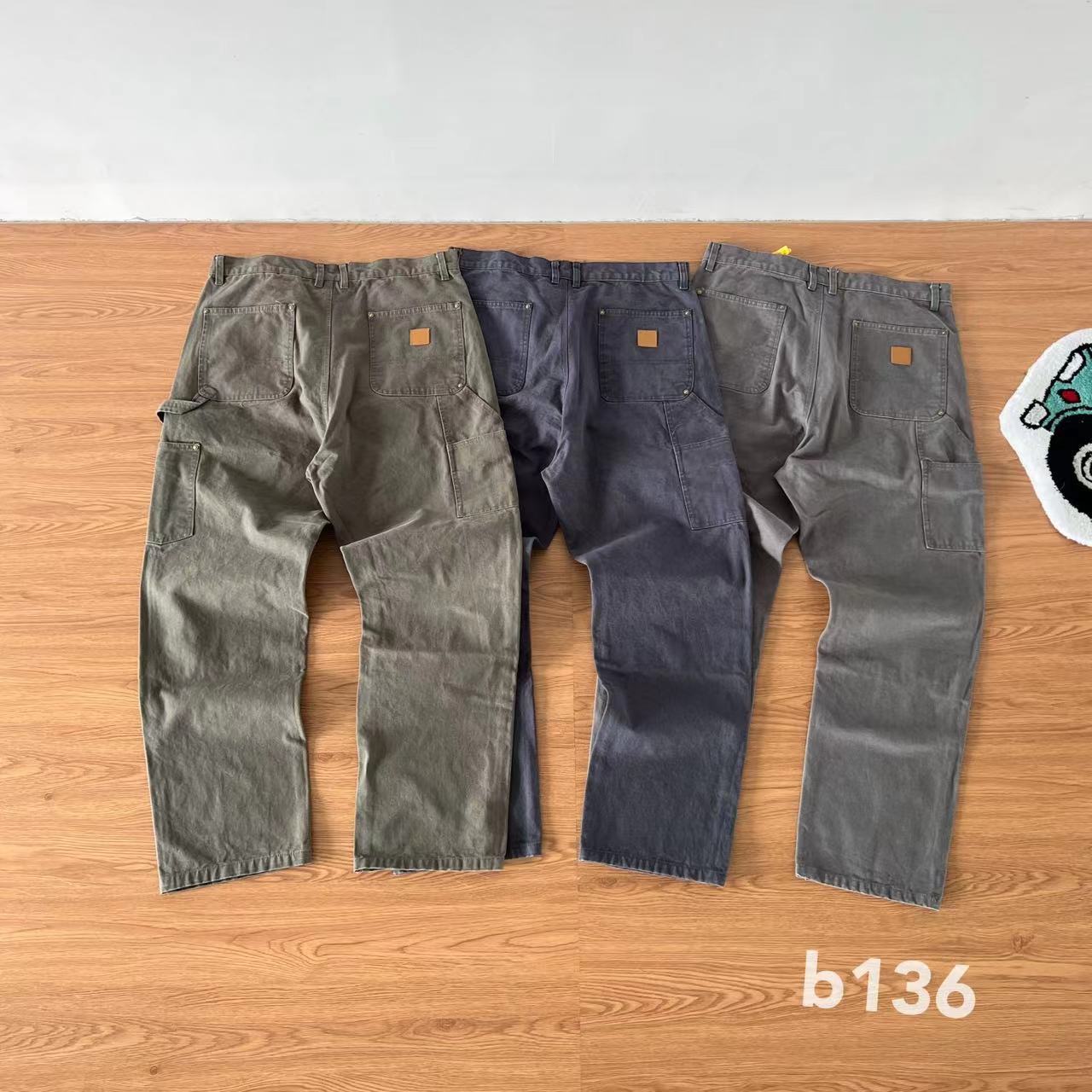 Multifunctional Canvas Double Knee Pants