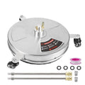 High Pressure Stainless Steel 3-wheel Extended Pole Floor Cleaner