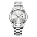 Fashionable Casual Stainless Steel Strap Calendar Quartz Watch