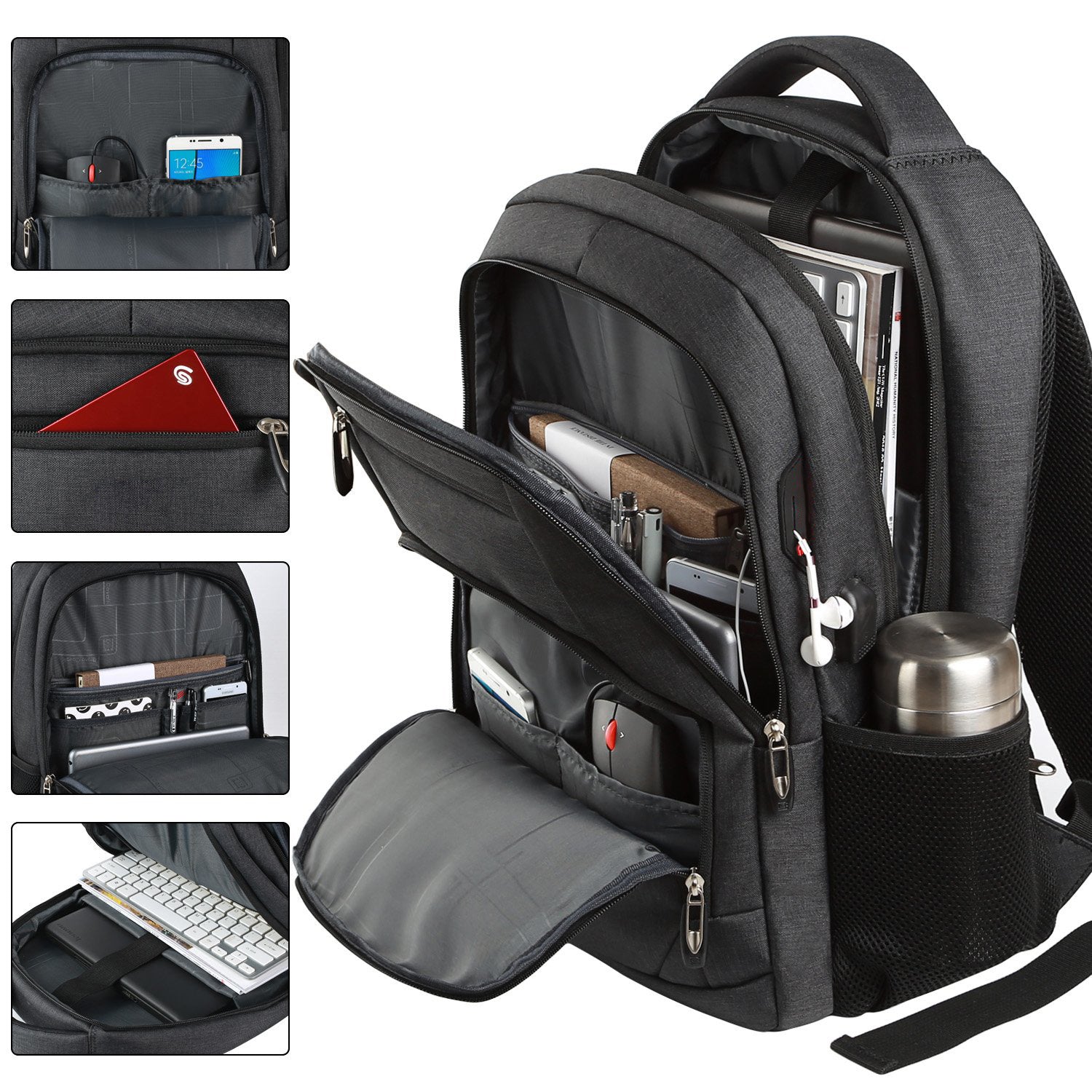 Large-capacity, Premium-feel Mens Travel Backpack