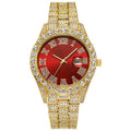 Men's Steel Strap Hip-hop Roman Quartz Watch