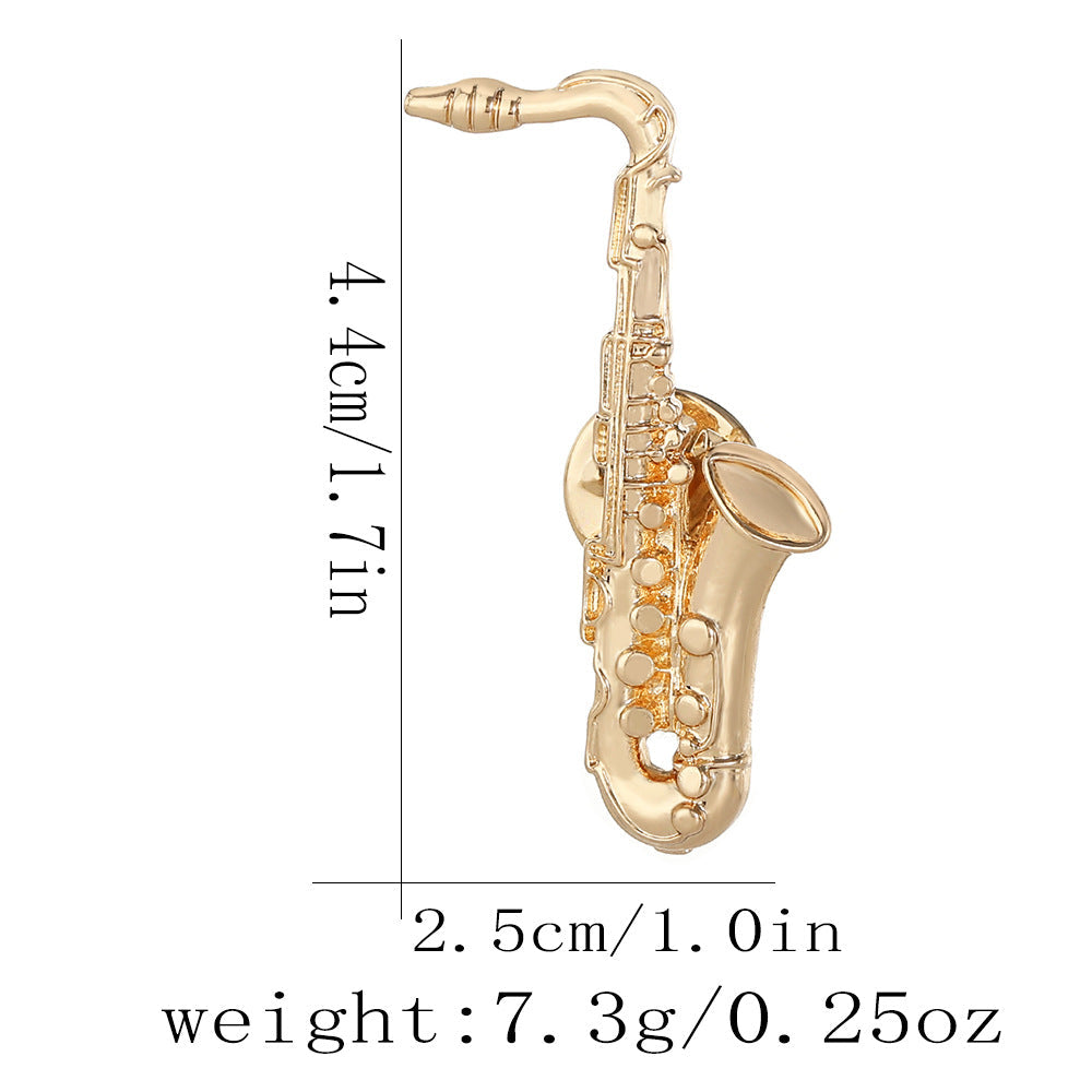 Note-shaped Personalized Music-themed Brooch