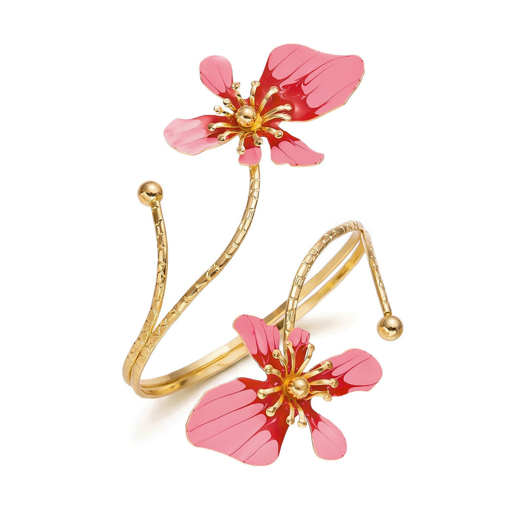 Exaggerated Hollow-out Metal Flower Anklet