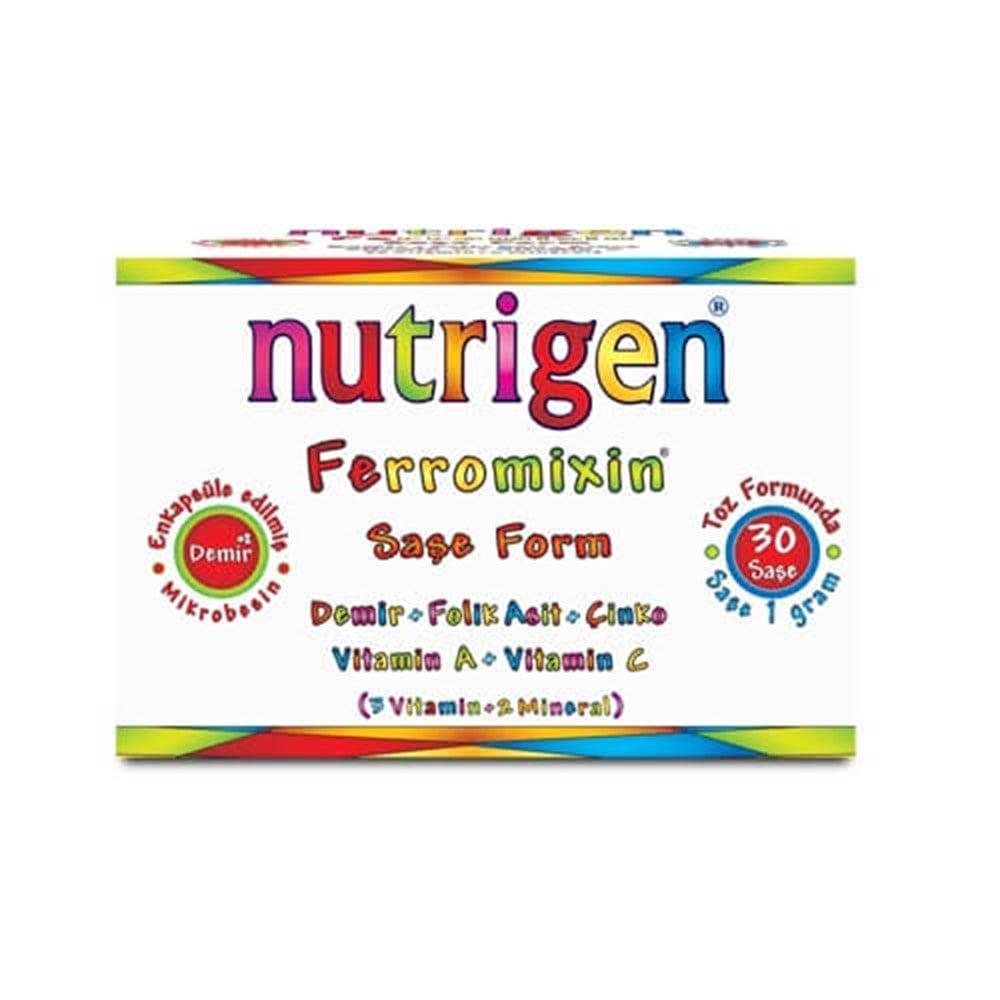Nutrigen Ferromixin Dietary Supplement - Iron, Vitamin & Mineral Rich Sachets for Nutritional Support