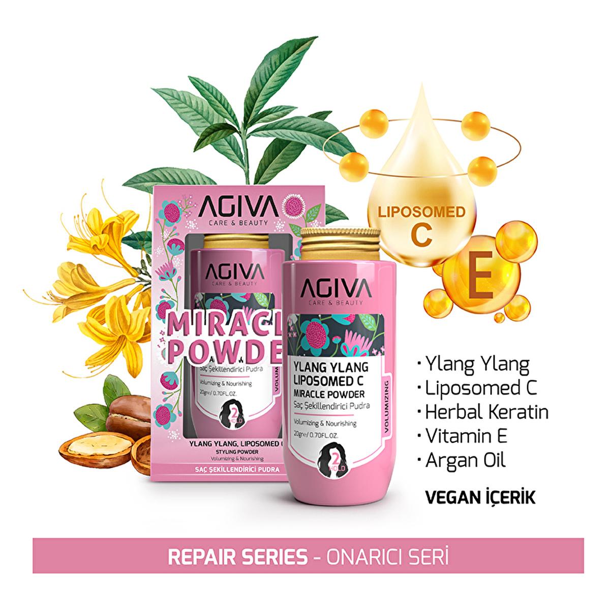 Agiva Milk Protein Hair Styling Powder: Volumizing, Oil Absorbing, Matte Finish Hair Volume Powder For Thicker, Fuller Hair