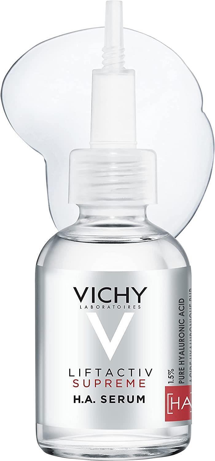 Vichy LiftActiv Supreme H.A. Epidermic Filler: Advanced Anti-Wrinkle Face & Eye Serum - Deeply Hydrating, Reduces Fine Lines, Hypoallergenic, 1.01 fl oz
