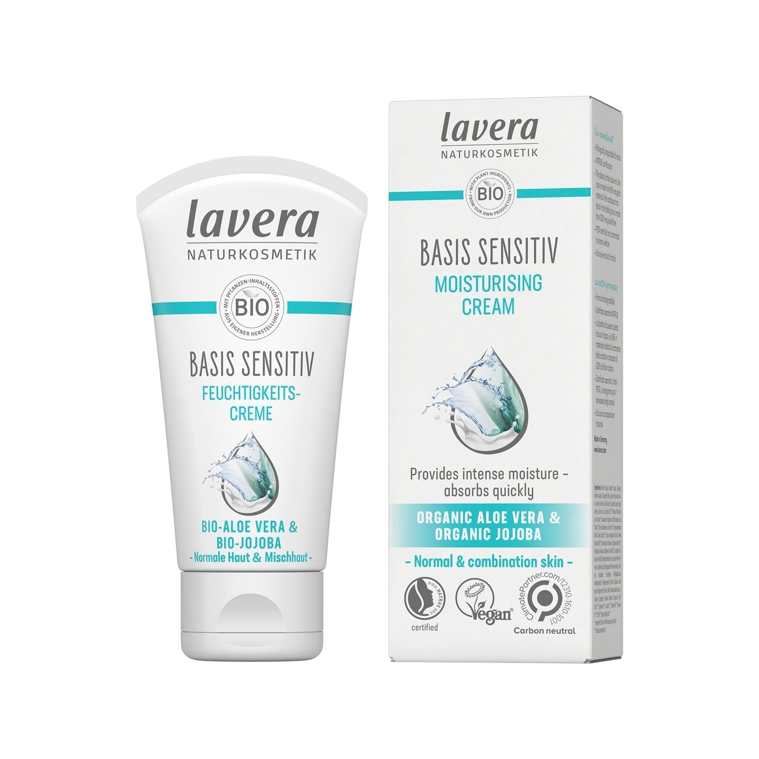 Lavera Basis Sensitiv Moisturizing Face Cream for Sensitive Skin - Natural & Gentle Skincare