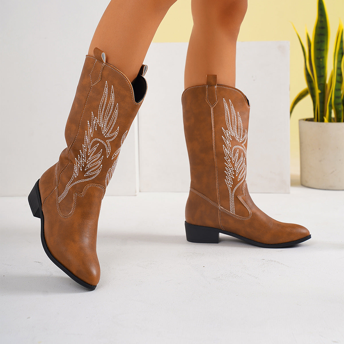 Cross-border Plus-size Womens Tall Boots For Fallwinter