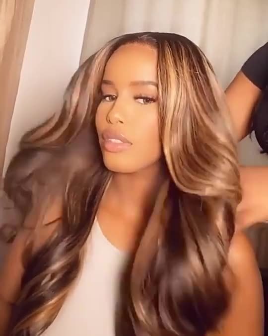 Medium & Long Curly Female Real Human Hair Wig