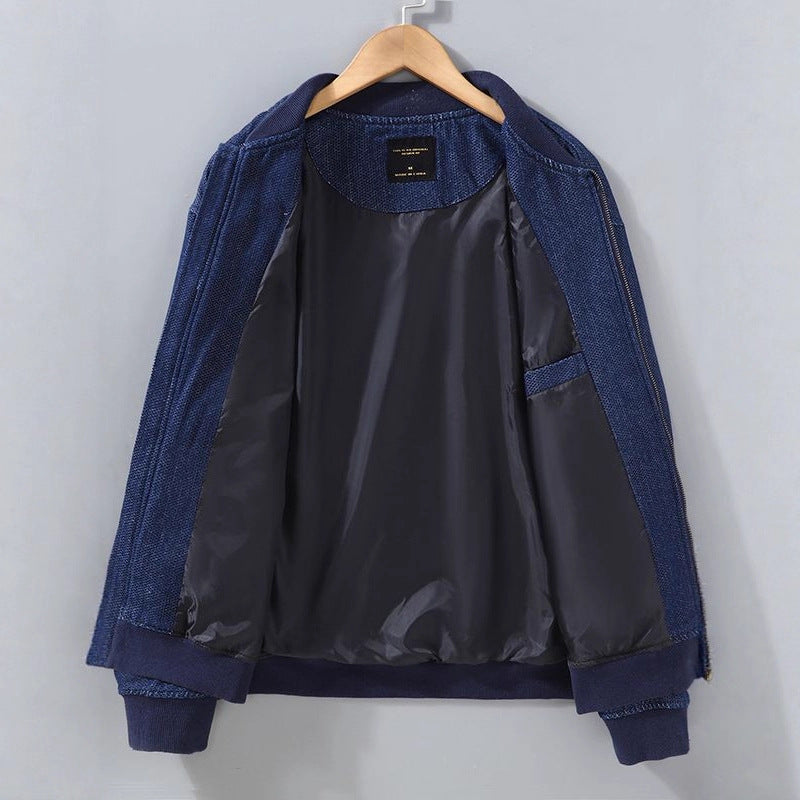 Japanese-style Retro Baseball Jacket For Young Men Casual And Relaxed Fit