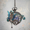A Customizable Butterfly Gift For A Dazzling New Chinese-style Feather Pocket Watch