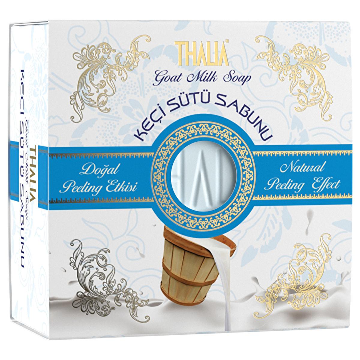 Thalia Natural Goat Milk Soap - Gentle Cleansing & Peeling for Families | 5.29 oz