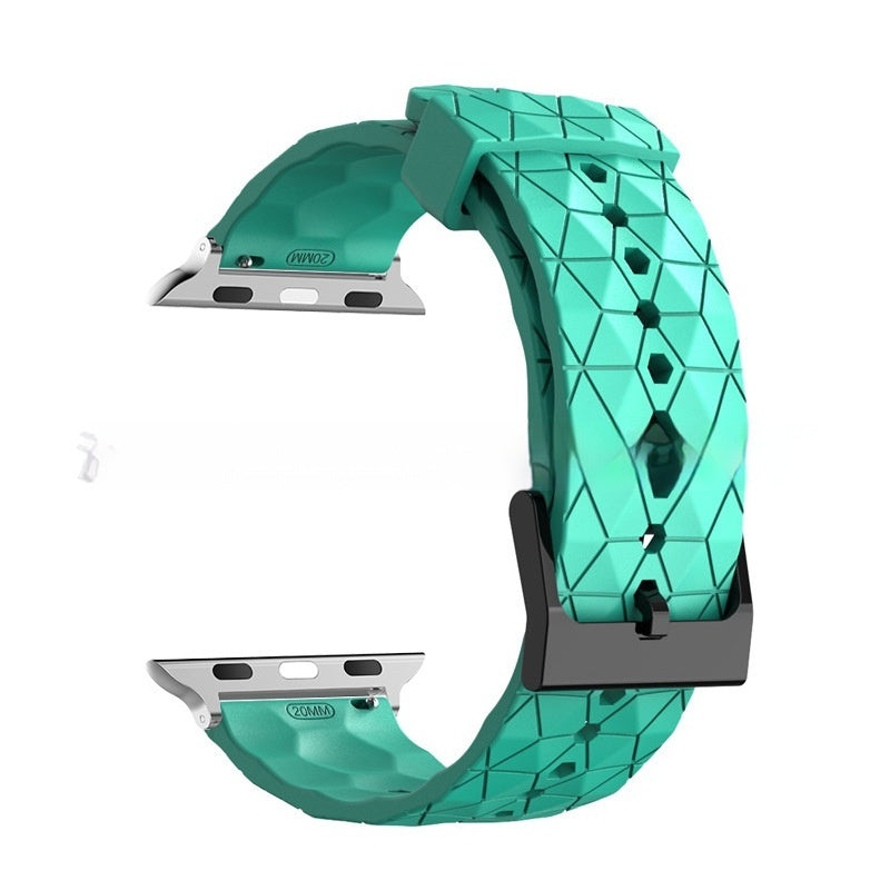 Football-patterned Watch S9 Strap S10 Silicone Replacement Wristband
