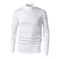 Mens Stylish Turtleneck Versatile And Slim-fit With Long Sleeves
