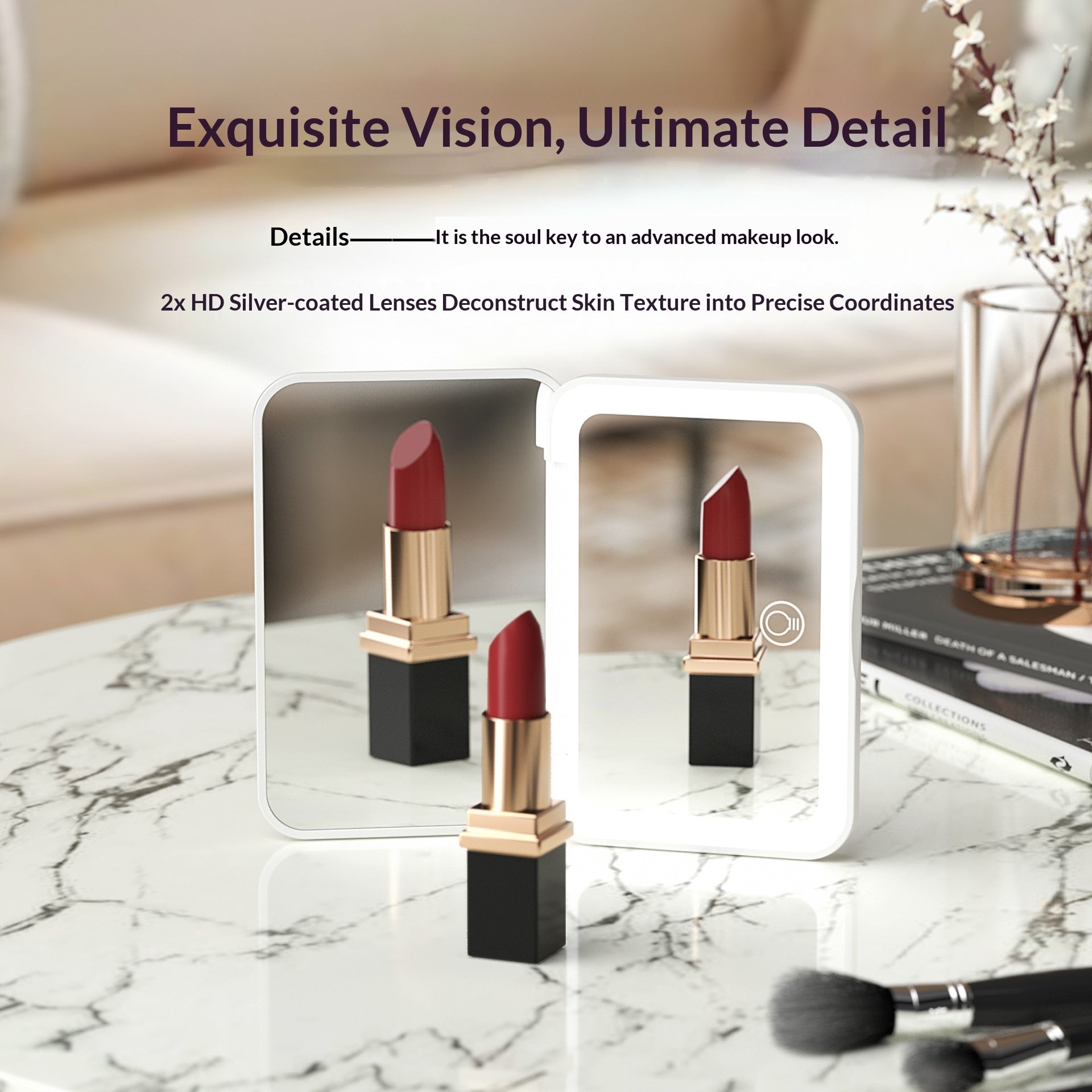 Rechargeable Portable LED Makeup Mirror