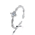 Rhombus Zircon Open Index Finger Ring