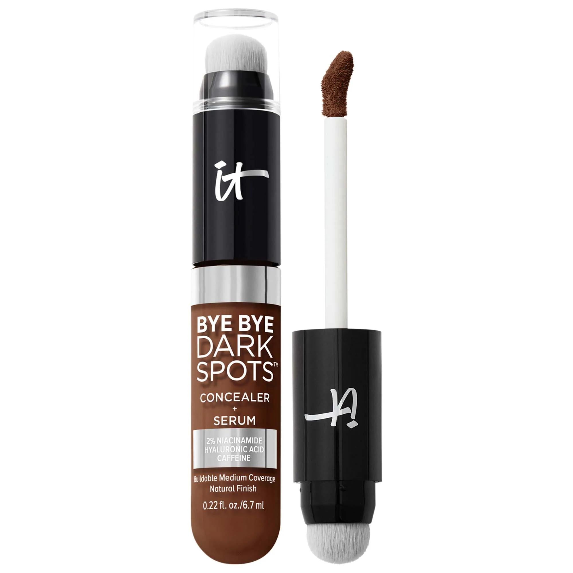 Bye Bye Dark Spots - Niacinamide Concealer + Serum with Hyaluronic Acid & Caffeine for Dark Spots Treatment, Vegan Makeup