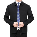 Turn-down Collar Dad-style Button-up Casual Summer Jacket
