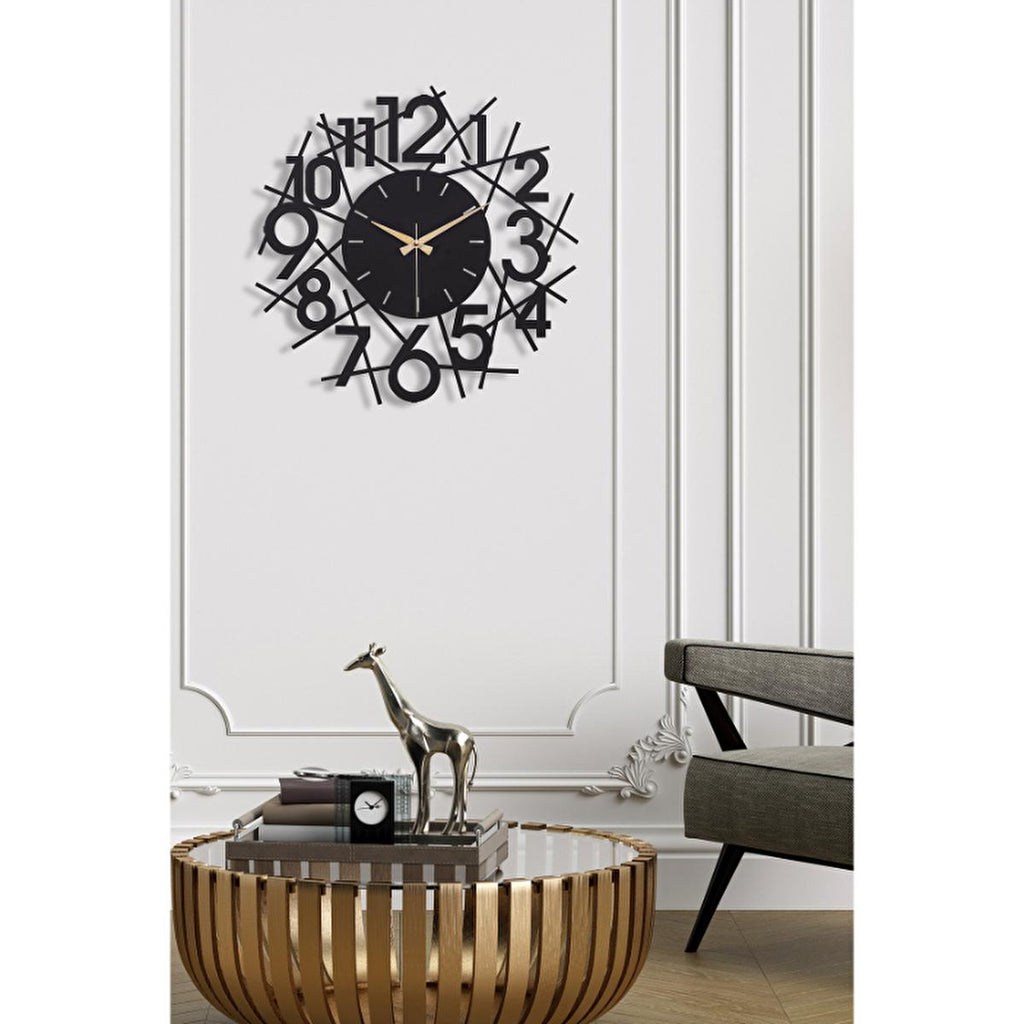 Muyika 41x41cm Modern Metal Silent Wall Clock - Large Decorative Timepiece for Home
