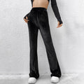High-waisted Slimming Comfortable Flare Velvet Casual Pants