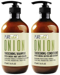Onion Shampoo and Conditioner Set 16 Fl Oz Sulfate Free Thickening Formula for Men and Women Paraben Free Volumizing Set for Thin Fine Hair Volume Boosting Salon Professional Care Set of 2