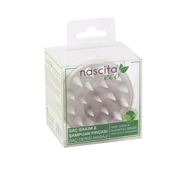 Nascita Bamboo Scalp Massager Brush - Anti-Itch Shampoo Brush for Hair Growth & Healthy Scalp - Wet or Dry Use
